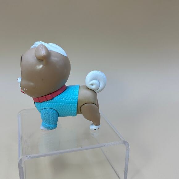 Disney Junior Puppy Dog Pals Mini Figure Keia Blue Sweater Orange Collar 2 1/2" - Picture 5 of 7